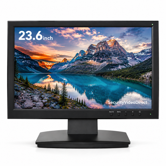 SVD 23.6" Super HD 5MP Security Monitor – Direct BNC for HD-TVI/AHD/CVI Cameras