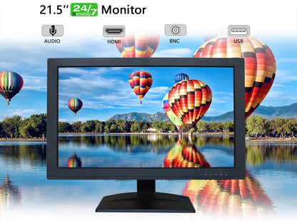 SVD 21.5 inch security monitor side view and slim display design