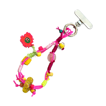 Hot Pink Sun Charm Loop