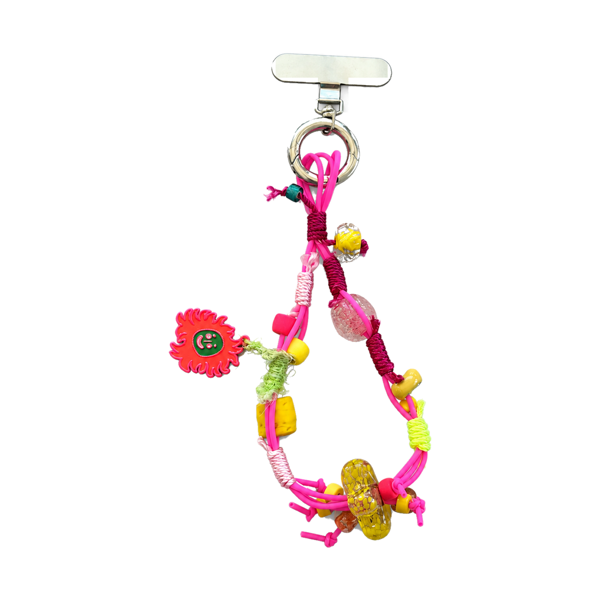 Hot Pink Sun Charm Loop