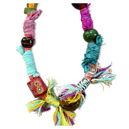 Rainbow Textile Statement Loop