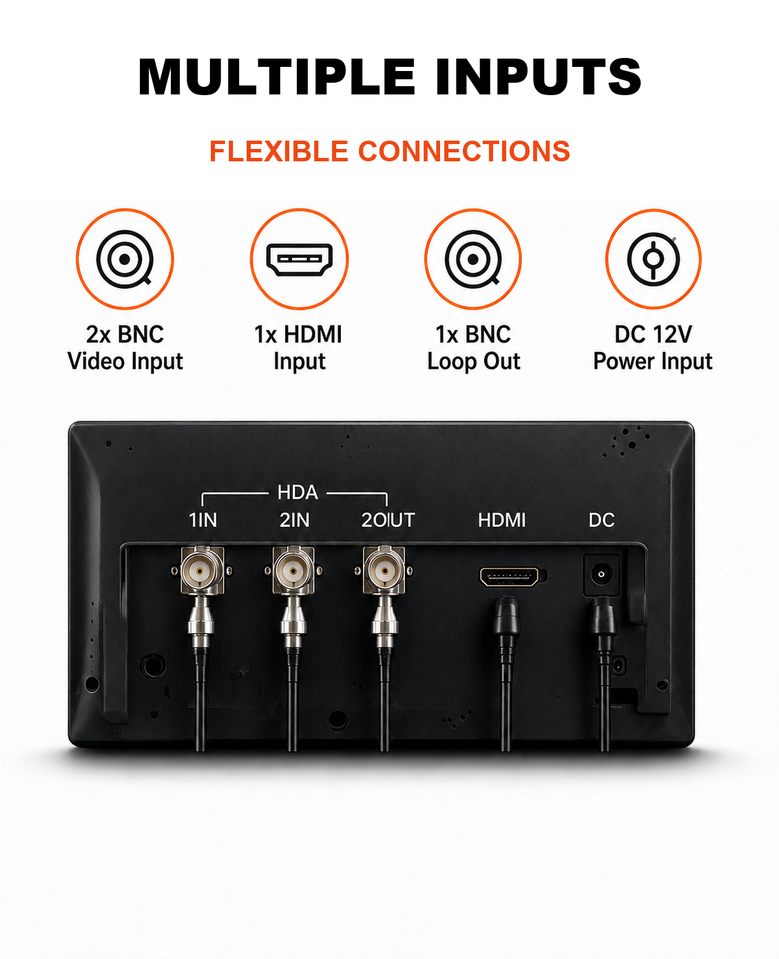 SVD 19.5 inch ECO security monitor with BNC HDMI loop out and DC power inputs