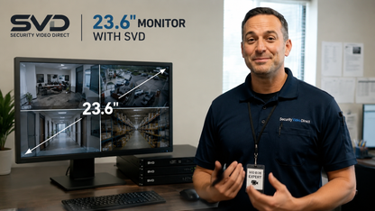 SVD 23.6 inch security monitor for multi-camera surveillance viewing