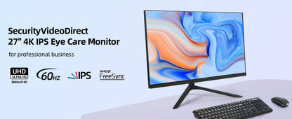 SVD 27 inch 4K IPS monitor for professional business and security use