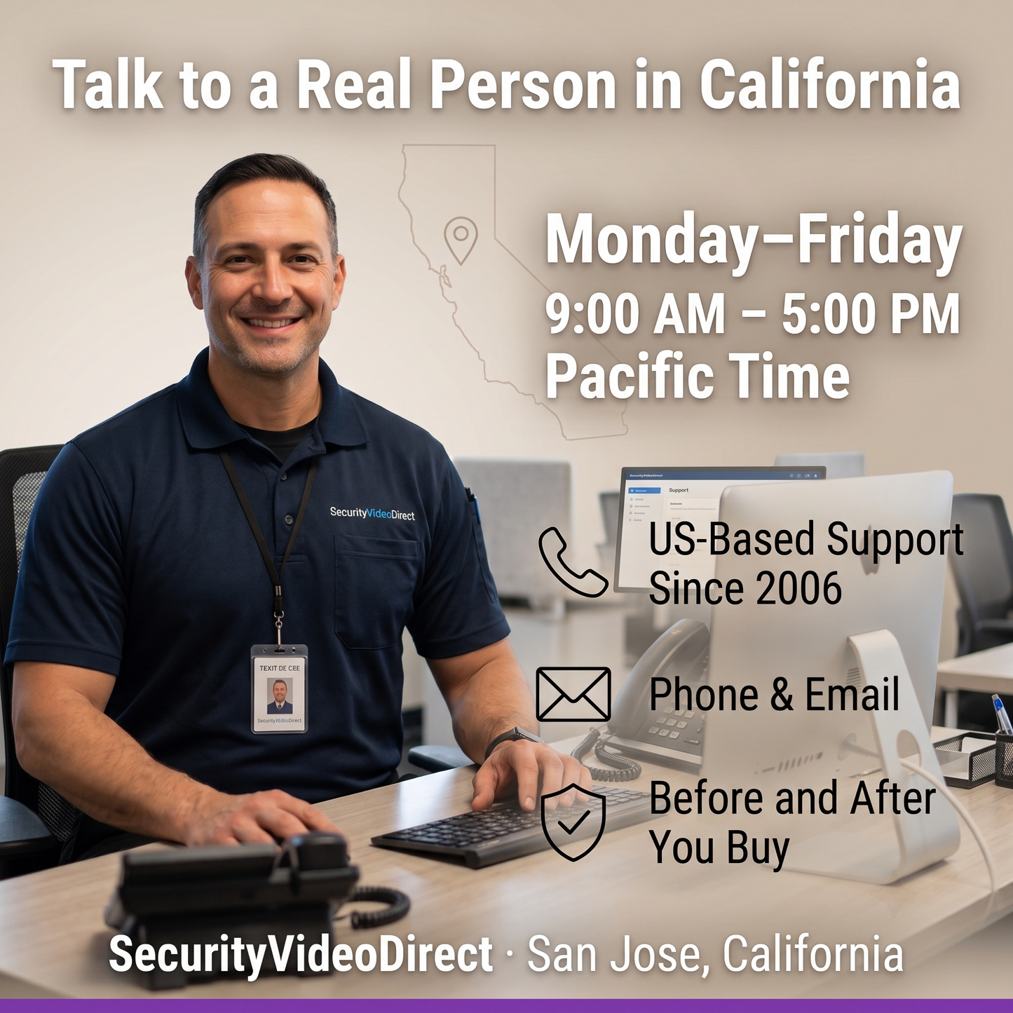 SecurityVideoDirect California based support for 4 channel DVR systems