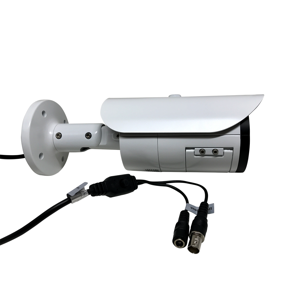 1080P Security Bullet Camera with Metal Housing and Great Night Vision, white/black