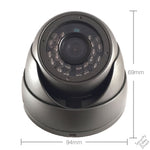 HD-TVI IR Mini Dome Security Camera 1080P, 2.8mm Fixed Lense, 65' IR Outdoor Black