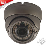 1000TVL SONY 1.4MP CMOS Dome CCTV security camera, 2.8-12mm Varifocal Lens, 100ft IR Range, Black