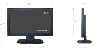 19.5 inch Professional Security Monitor, 3D Comb Filter, 1080P